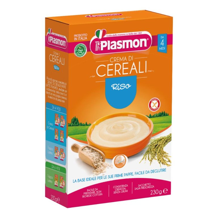PLASMON CEREALI CREMA RISO230G PLASMON CEREALI CREMA RISO230G