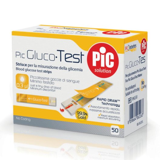 PIC STRISCE GLUCOTEST 50PZ PIC STRISCE GLUCOTEST 50PZ