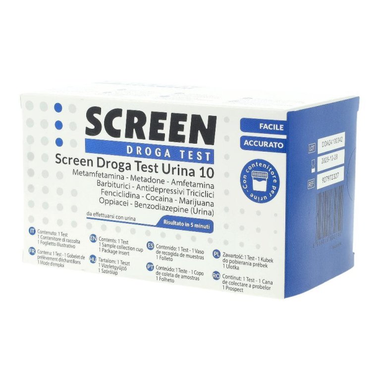 SCREEN DROGA TEST URINA 10
