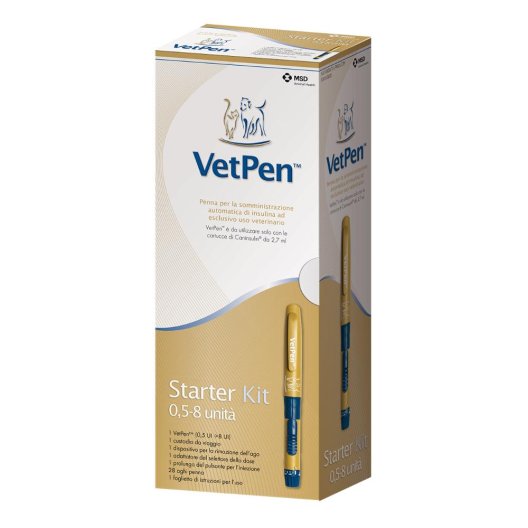 Vetpen 8 unità starter kit per la somministrazione dell'insulina Caninsulin