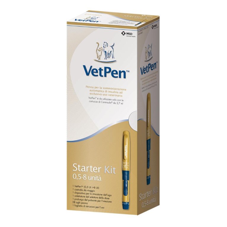 Vetpen 8 unità starter kit per la somministrazione dell'insulina Caninsulin