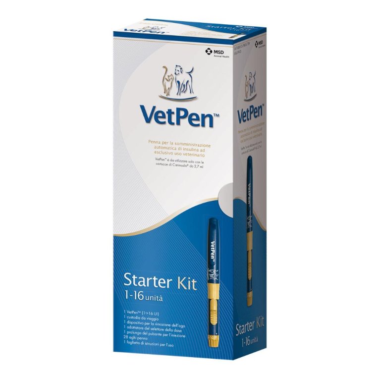 Vetpen 16 unità starter kit per la somministrazione dell'insulina Caninsulin Vetpen 16 unità starter kit per la somministrazione dell'insulina Caninsulin