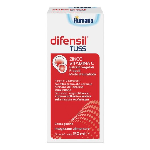 Difensil Tuss sciroppo - con zinco, vitamina C e propoli - 150 ml