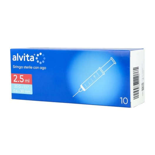 ALVITA SIRINGHE 2,5ML G23 10PZ ALVITA SIRINGHE 2,5ML G23 10PZ