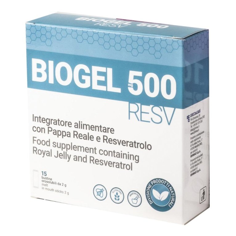BIOGEL RESV 500MG 15BUST BIOGEL RESV 500MG 15BUST