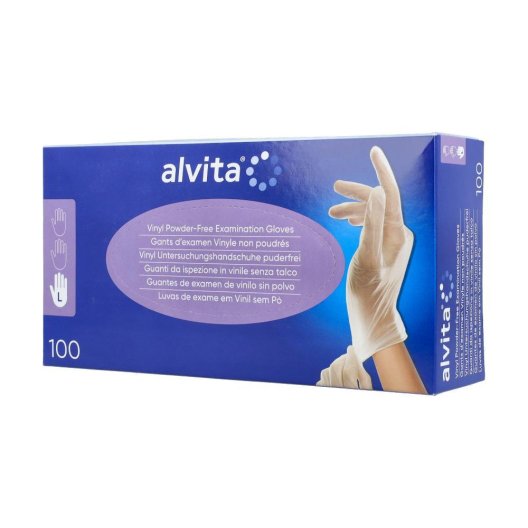 ALVITA GUANTI VINILE S/POLV L