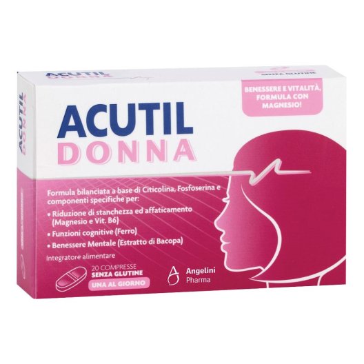 Acutil Donna - integratore per il benessere mentale femminile - 20 compresse