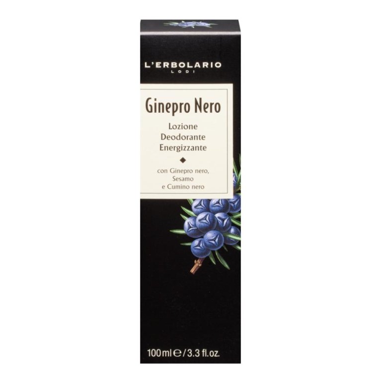 Ginepro Nero lozione deodorante energizzante 100 ml Ginepro Nero lozione deodorante energizzante 100 ml