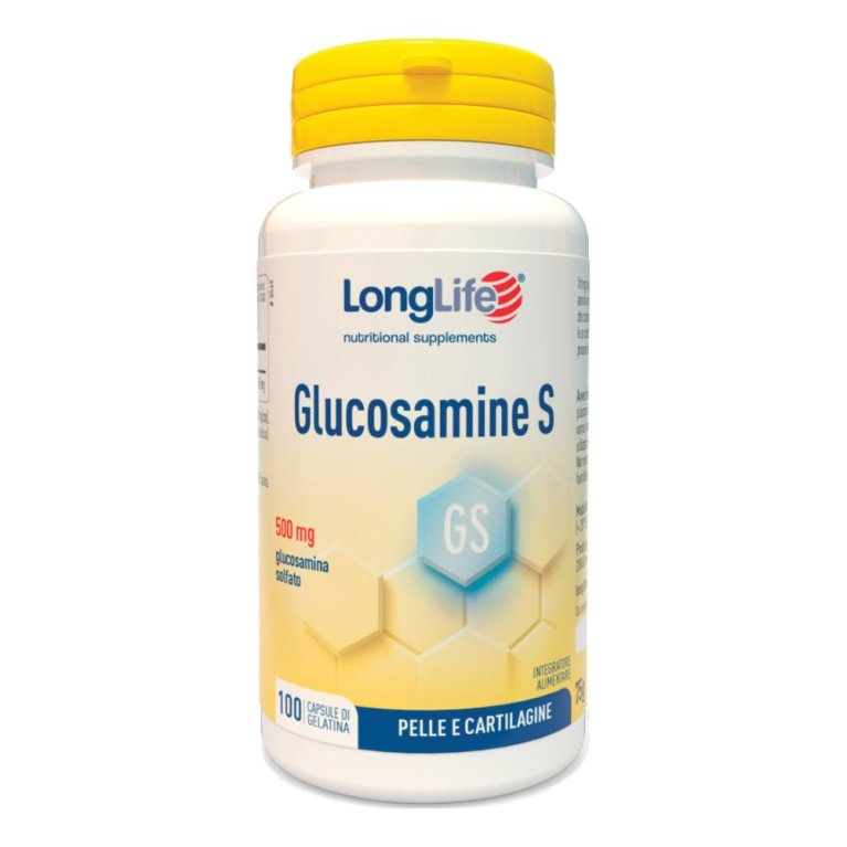 Longlife Glucosamine S - glucosamina solfato 500 mg - 100 capsule