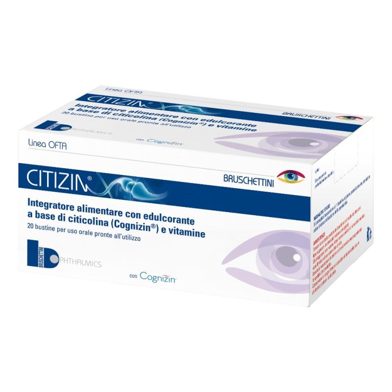 Citizin - 20 bustine da 15 ml - Citicolina per il benessere della vista Citizin - 20 bustine da 15 ml - Citicolina per il benessere della vista