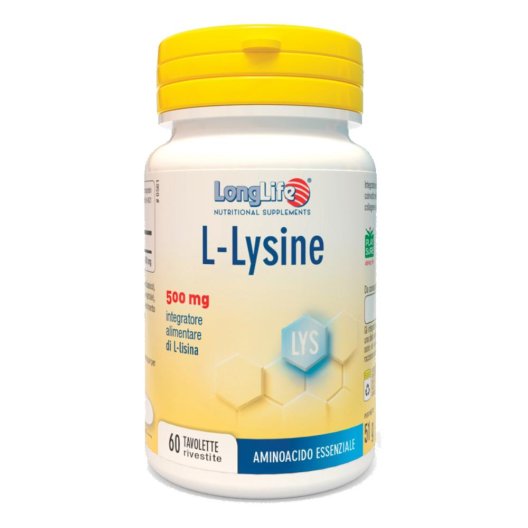 LONGLIFE L-LYSINE 500MG 60TAV LONGLIFE L-LYSINE 500MG 60TAV