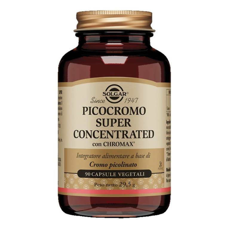 Picocromo Super Concentrato Solgar a base di cromo picolinato - 90 capsule