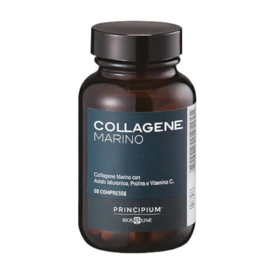 Principium Collagene Marino Bios Line 80 Compresse | Pelle e Acido Ialuronico