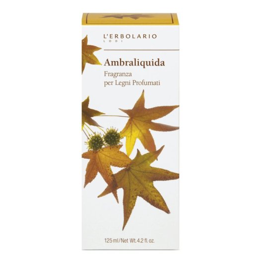 Ambraliquida Fragranza per legni profumati L'Erbolario - 125 ml con bastoncini