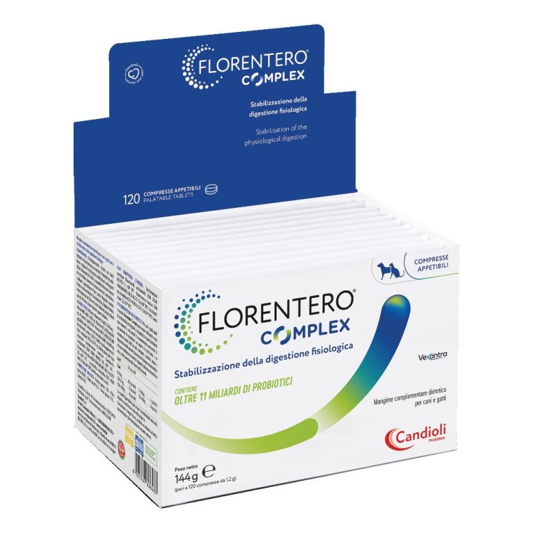 Florentero Complex - 120 compresse per cani e gatti - probiotico veterinario