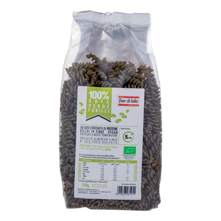 FUSILLI DI SOIA VERDE BIO 250G FUSILLI DI SOIA VERDE BIO 250G