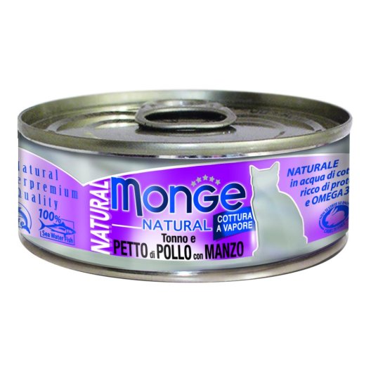 MONGE NAT POLLO/MANZO 80GR MONGE NAT POLLO/MANZO 80GR