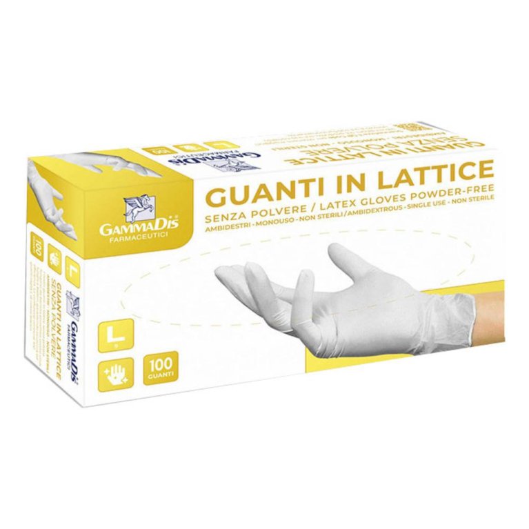 GUANTI LATTICE S/POLV L 100PZ