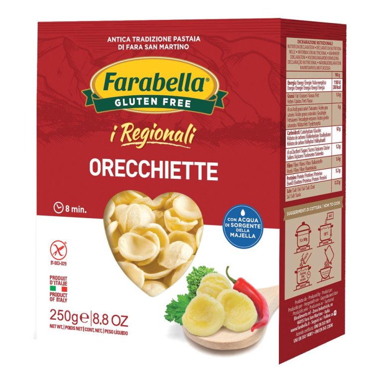 FARABELLA ORECCHIETTE IR 250G FARABELLA ORECCHIETTE IR 250G