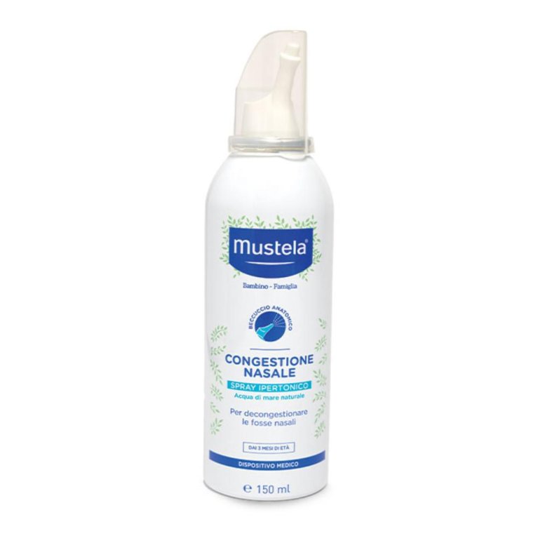 Mustela spray nasale ipertonico - 150 ml - con acqua di mare 100% naturale Mustela spray nasale ipertonico - 150 ml - con acqua di mare 100% naturale