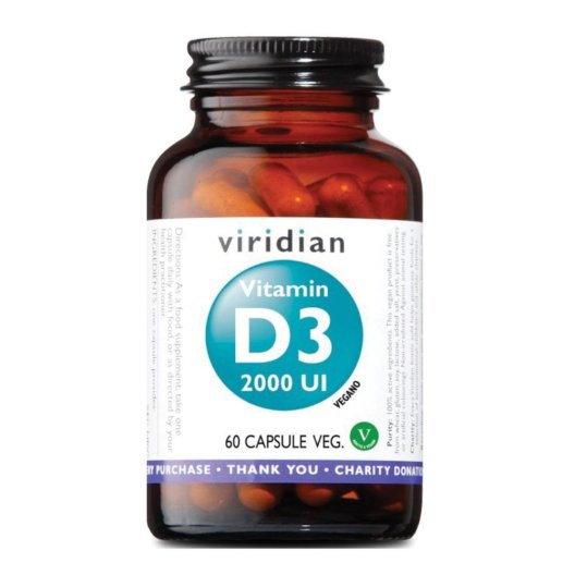 VIRIDIAN VITAMIN D3 2000IU 60C VIRIDIAN VITAMIN D3 2000IU 60C