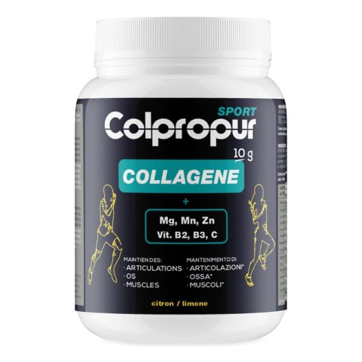 Colpropur Sport - collagene in polvere per sportivi - gusto limone - 345 grammi