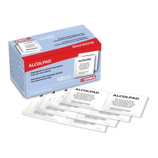 ALCOLPAD 70% ISOPROPILICO100PZ