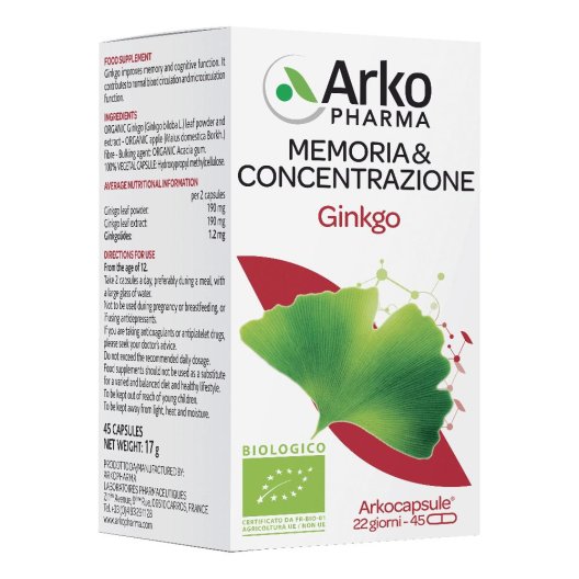ARKOCPS GINKGO BIO 45CPS ARKOCPS GINKGO BIO 45CPS