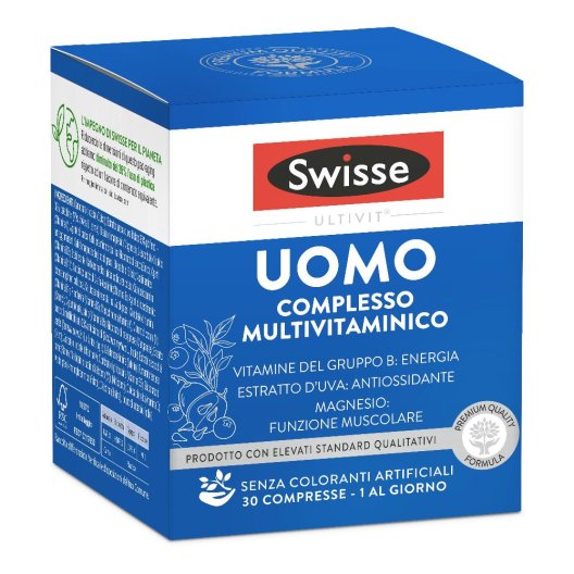 SWISSE UOMO 65+ MULTIVIT 30CPR SWISSE UOMO 65+ MULTIVIT 30CPR