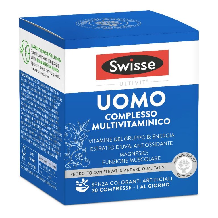 SWISSE UOMO 65+ MULTIVIT 30CPR SWISSE UOMO 65+ MULTIVIT 30CPR
