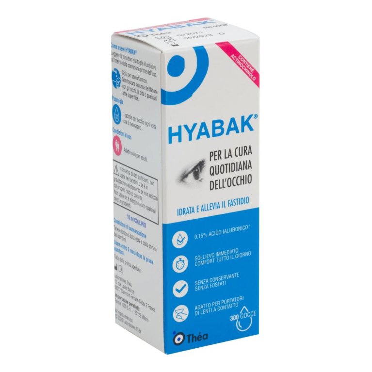 HYABAK 0,15% SOL OFTALM 10ML HYABAK 0,15% SOL OFTALM 10ML