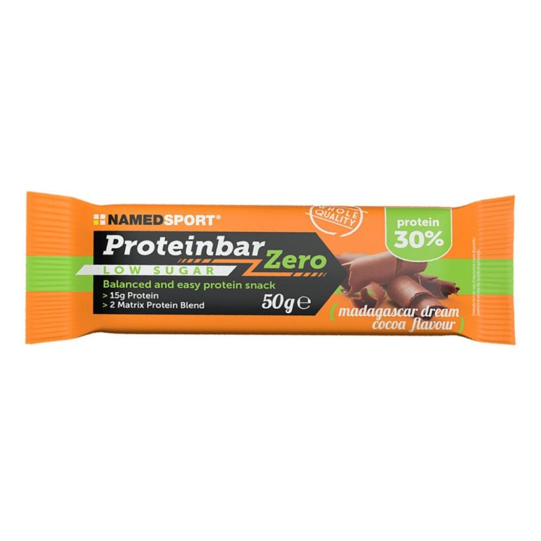 Proteinbar Zero cacao madagascar dream barretta proteica pochissimi zuccheri 50 g