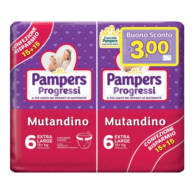 PAMPERS PROGRESSI MUT XL 30PZ PAMPERS PROGRESSI MUT XL 30PZ