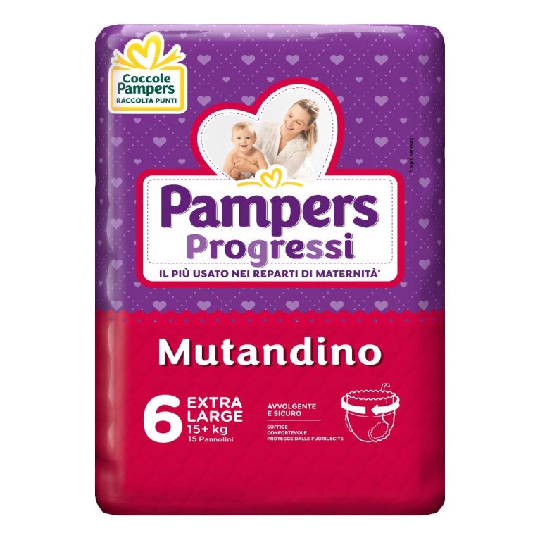 PAMPERS PROGRESSI MUT XL 15PZ PAMPERS PROGRESSI MUT XL 15PZ