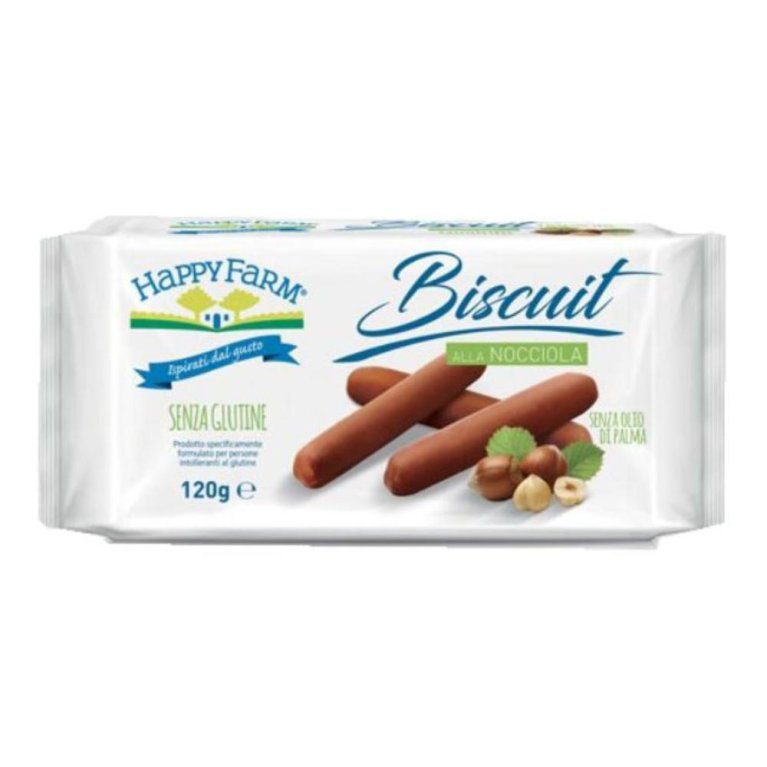 HAPPY FARM BISC NOCCIOLA 120G HAPPY FARM BISC NOCCIOLA 120G