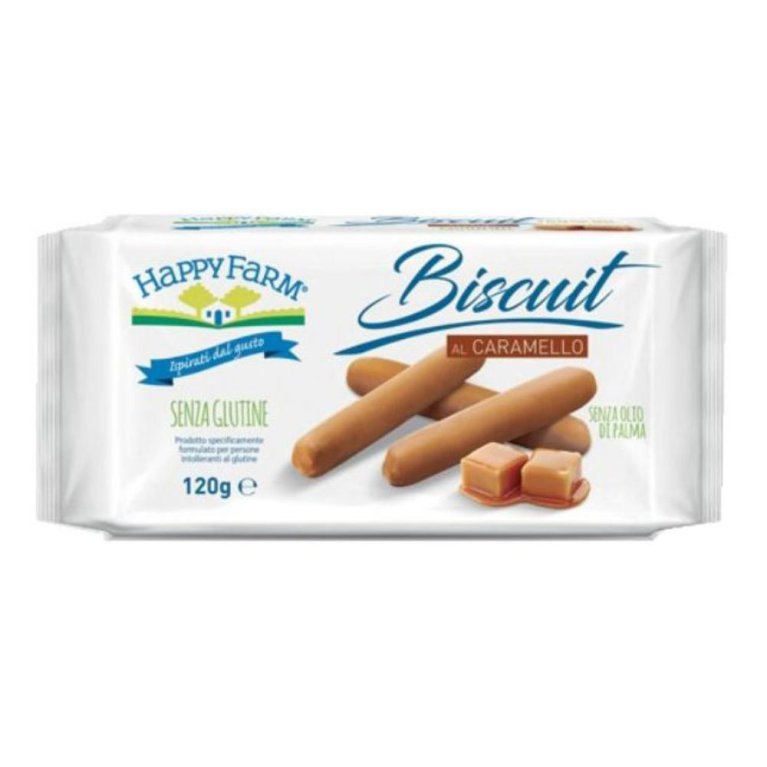HAPPY FARM BISC CARAMELLO 120G HAPPY FARM BISC CARAMELLO 120G