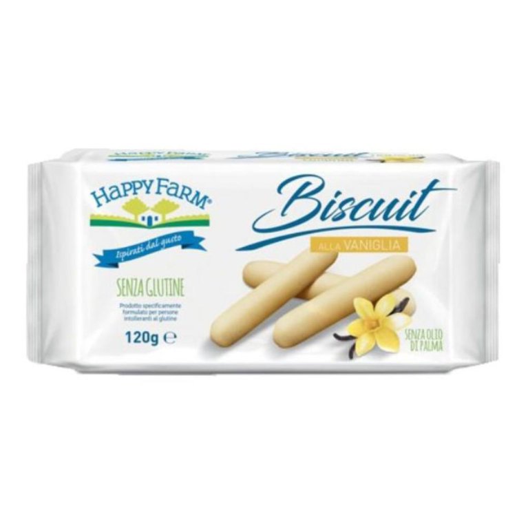 HAPPY FARM BISC VANIGLIA 120G HAPPY FARM BISC VANIGLIA 120G