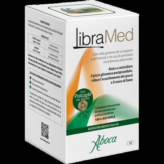 Libramed - dispositivo medico per sovrappeso e obesità - 84 compresse