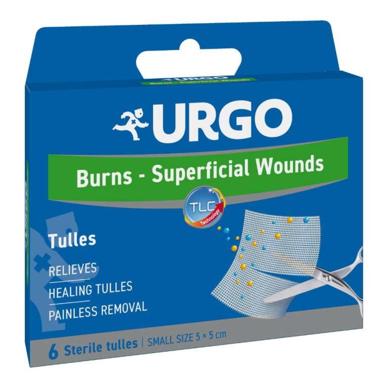 URGO GARZA FERITE/UST 5X5 6PZ URGO GARZA FERITE/UST 5X5 6PZ