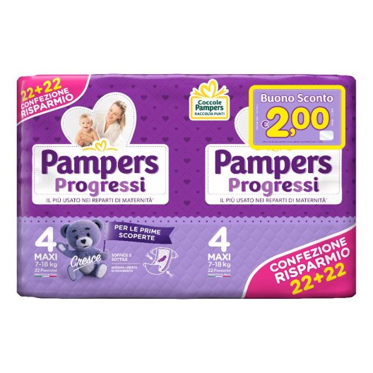PAMPERS PROGRESSI MAXI 44PZ PAMPERS PROGRESSI MAXI 44PZ