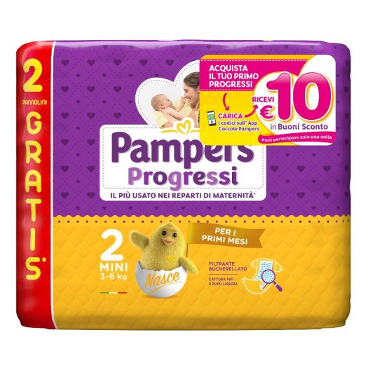 PAMPERS PROGRESSI MINI 30PZ PAMPERS PROGRESSI MINI 30PZ