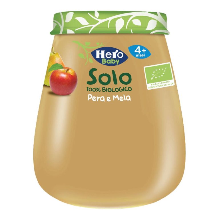 Hero Solo Omogeneizzato Biologico Pera e Mela - 120 grammi