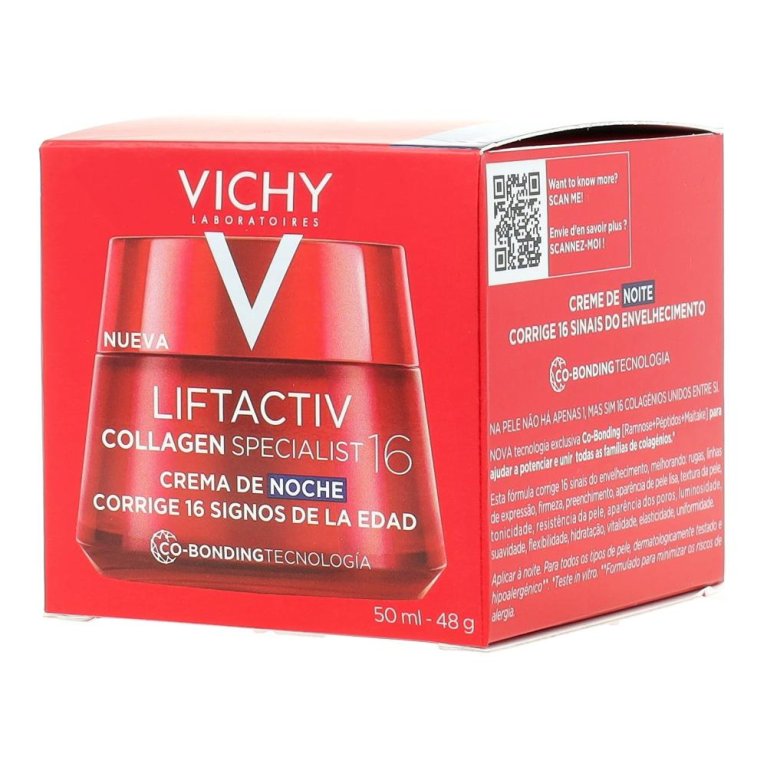 Vichy Liftactiv Collagen Specialist Notte - crema anti rughe con resveratrolo - 50 ml