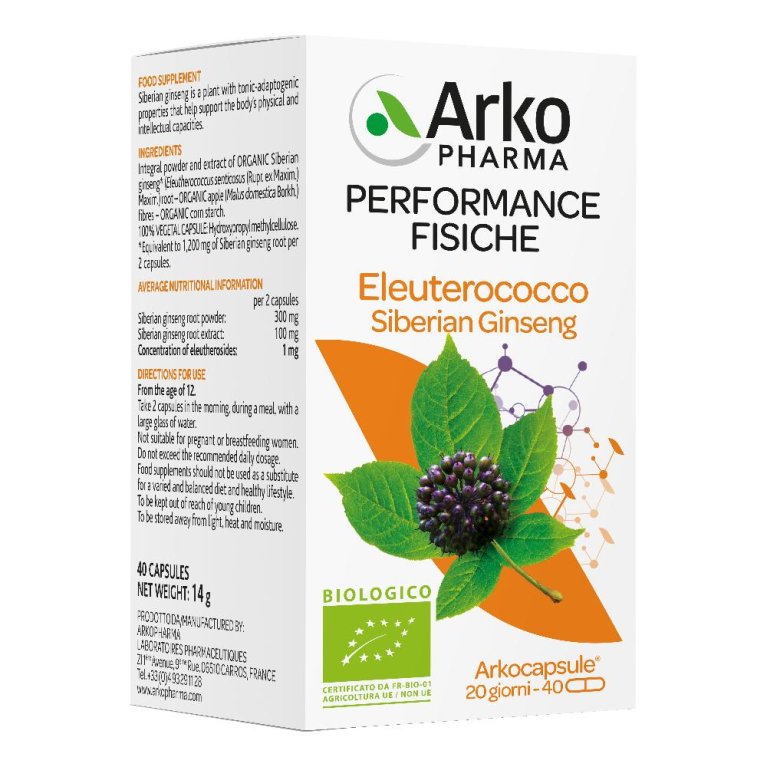 ARKOCPS ELEUTEROCOCCO BIO40CPS