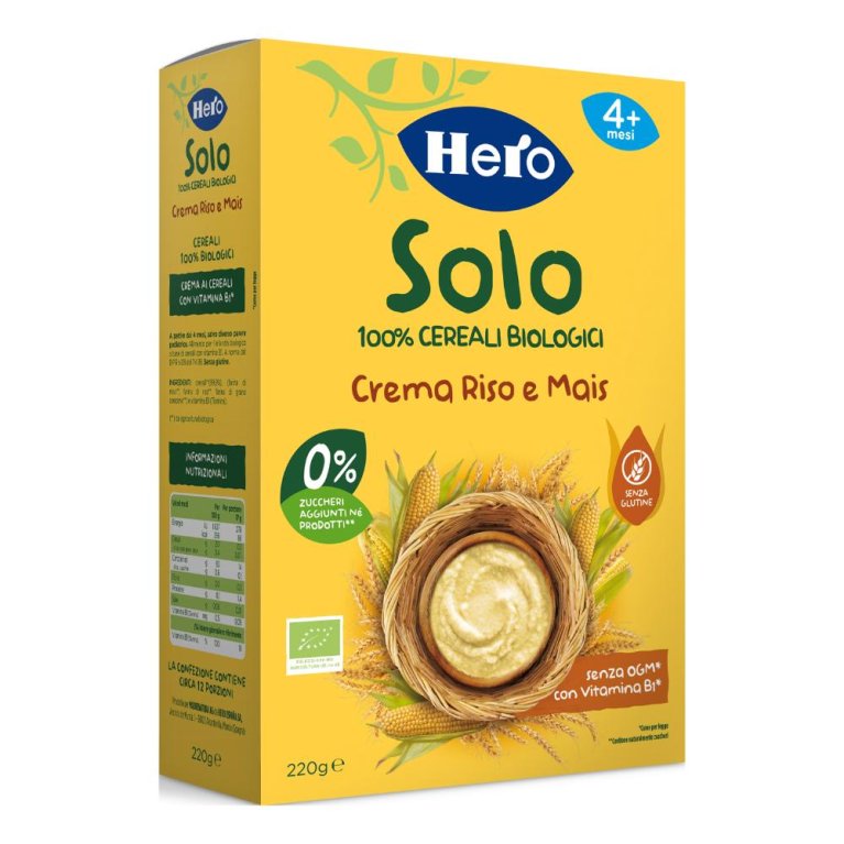 HERO SOLO CREMA RISO/MAIS 220G HERO SOLO CREMA RISO/MAIS 220G
