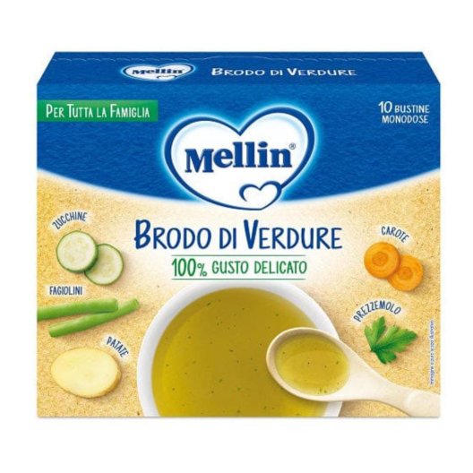 MELLIN BRODO VERDURE 10X8G