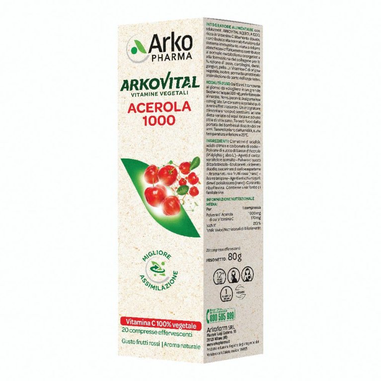 ARKOVITAL ACEROLA 1000 20CPR ARKOVITAL ACEROLA 1000 20CPR