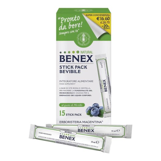 BENEX BEVIBILE 15STICK 12ML TP BENEX BEVIBILE 15STICK 12ML TP