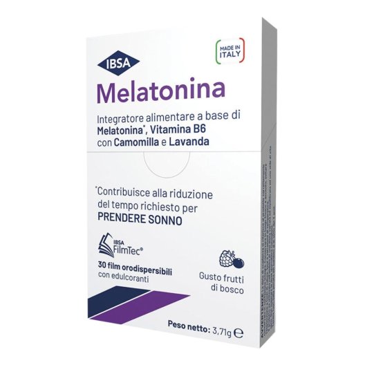 MELATONINA IBSA 30FILM ORALI MELATONINA IBSA 30FILM ORALI