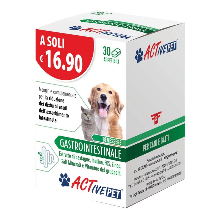 ACTIVE PET GASTROINTEST 30CPR